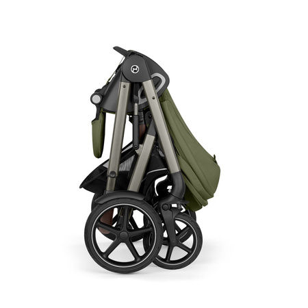 Cybex Talos S Lux Moss Green wózek 4w1 głęboko-spacerowy z fotelikam Cloud G Plus i bazą G