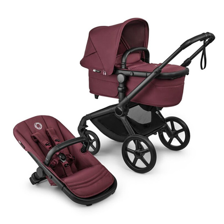 Bugaboo Fox 5 Renew Black/Dark Cherry zestaw 5w1