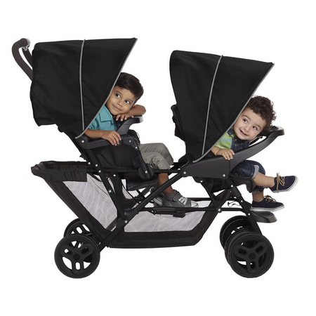 Graco Stadium Duo Black Grey wózek bliźniaczy