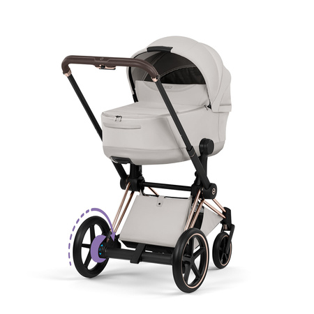 Cybex e-Priam 5.0 Rosegold City Grey wózek 2w1 głęboko-spacerowy