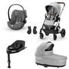Cybex Balios S Lux Lava Grey zestaw 4w1 z fotelikiem Cloud G i-Size i bazą Base G