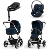 Cybex Talos S Lux Ocean Blue zestaw 4w1 z fotelikiem Cybex Cloud G i-Size PLUS i bazą Base G