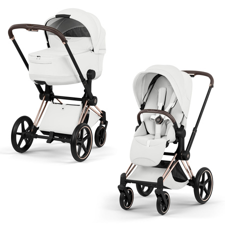 Cybex Priam 5.0 Rosegold Off White zestaw 3w1 z fotelikiem Cloud T i-Size