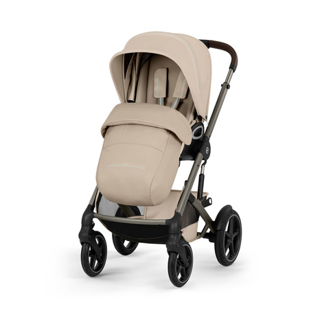 Cybex Talos S Lux 2026 ze składaną gondolą wózek 2w1 głęboko-spacerowy Almond Beige