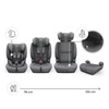 Kinderkraft Comfort Up 2 Plus Szary Fotelik samochodowy 76-150 cm