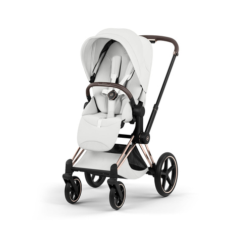 Cybex Priam 5.0 Rosegold Off White zestaw 3w1 z fotelikiem Cloud T i-Size