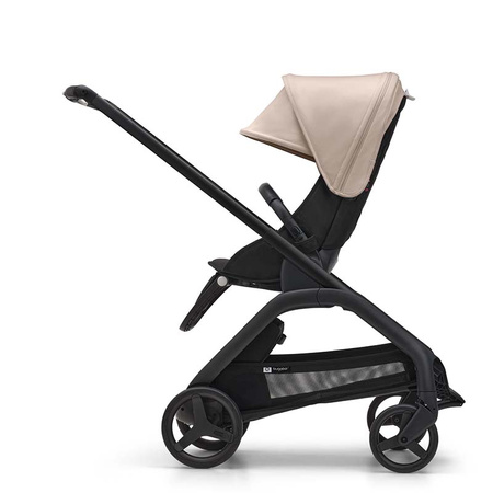 Bugaboo Dragonfly wózek spacerowy rama Black/Midnight Black-Desert Taupe