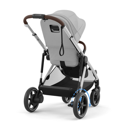 Cybex e-Gazelle S Stone Grey zestaw 3w1 z dodatkowym siedziskiem