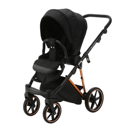 Adamex Belissa Special Edition Czarny wózek 2w1 głęboko-spacerowy