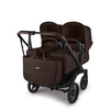Bugaboo Donkey 6 Twin Black/Cocoa Brown wózek 2w1 dla bliźniąt