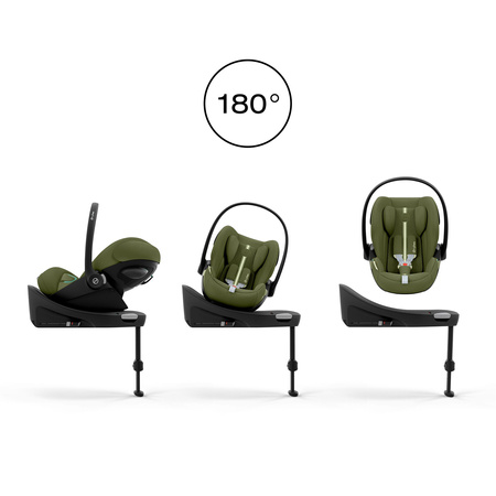 Cybex Cloud G3 Moss Green fotelik z bazą G3 zestaw 0-13 kg