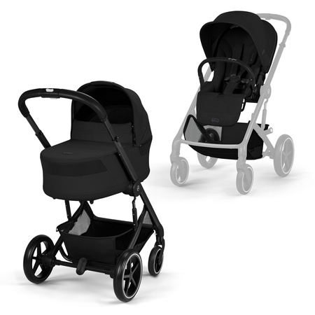 Cybex Balios S Lux 2026 Moon Black zestaw 4w1 z fotelikiem Cloud G3 i-Size Plus i Bazą G