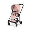 Cybex Mios 4.0 Style Matt Black Peach Pink wózek 2w1 głęboko-spacerowy