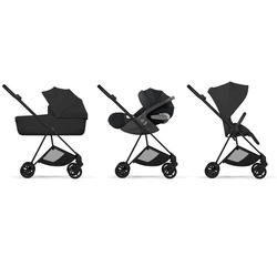 Cybex Mios 4.0 Style Matt Black Sepia Black zestaw 3w1 z fotelikiem Cloud T i-Size