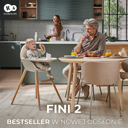 Kinderkraft Fini 2 krzesełko do karmienia 2w1