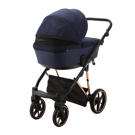 Adamex Belissa Special Edition Granatowy wózek 2w1 głęboko-spacerowy