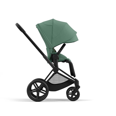 Cybex Priam 4.0 Matt Black Leaf Green wózek spacerowy