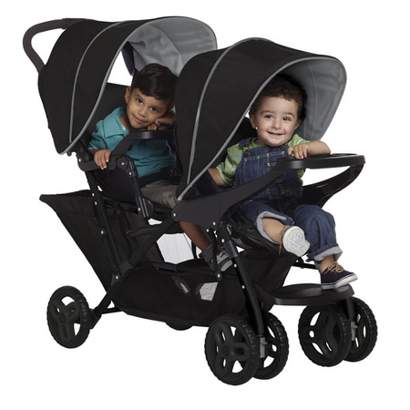Graco Stadium Duo Black Grey wózek bliźniaczy
