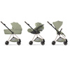 Cybex Mios 4.0 Style Rosegold Sage Green zestaw 3w1 z fotelikiem Cloud T i-Size