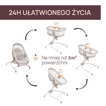 Chicco Baby Hug Armonia 4w1 Mother Pearl łóżeczko wilofunkcyjne