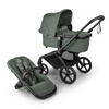 Bugaboo Fox 5 Renew Komplet Black/Forets Green wózek 2w1 głęboko-spacerowy