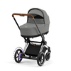 Cybex ePriam Chrome Brown Mirage Grey wózek 2w1 głęboko-spacerowy