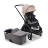 Bugaboo Dragonfly wózek 2w1 głęboko-spacerowy rama Black/Grey Melange-Desert Taupe