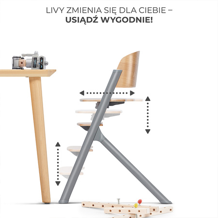 Kinderkraft Livy krzesełko do karmienia z bujeczkiem Calmee