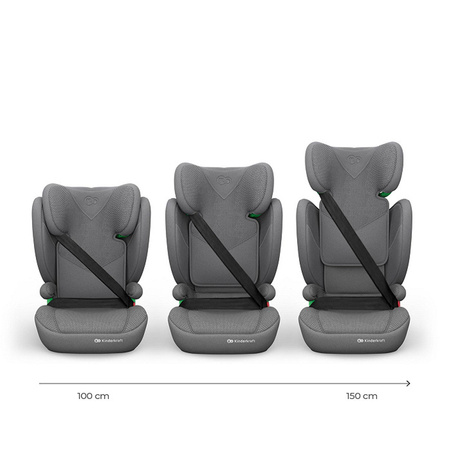 Kinderkraft Junior Fix 2 Plus i-size Szary fotelik samochodowy 100-150 cm