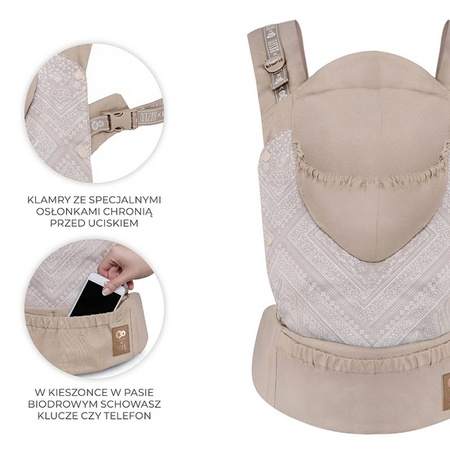 Kinderkraft Nosidełko ergonomiczna Hyggy Bizuu Whisper Dune