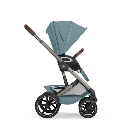 Cybex Talos S Lux 2026 ze składaną gondolą wózek 2w1 głęboko-spacerowy Stormy Blue