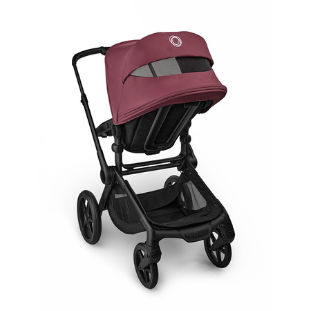 Bugaboo Fox 5 Renew Black/Black Haritage/Dark Cherry wózek 2w1 głęboko-spacerowy
