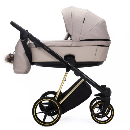 Adamex Belissa Special Edition Beżowy wózek 2w1 głęboko-spacerowy