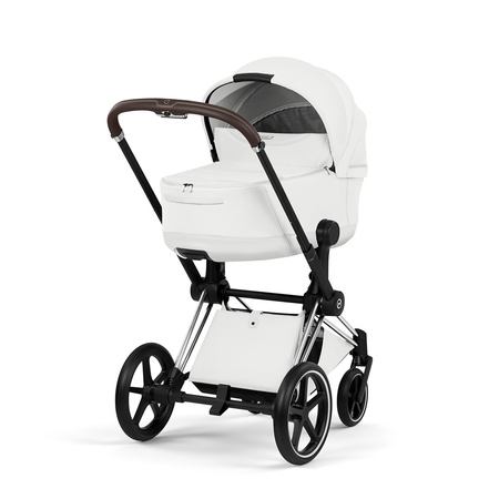 Cybex Priam 5.0 Chrome Brown Off White zestaw 3w1 z fotelikiem Cloud T i-Size
