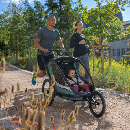Hamax Cocoon One przyczepka rowerowa z zestawem do biegania