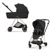 Cybex Mios 4.0 Style Rosegold Sepia Black zestaw 3w1 z fotelikiem Cloud T i-Size
