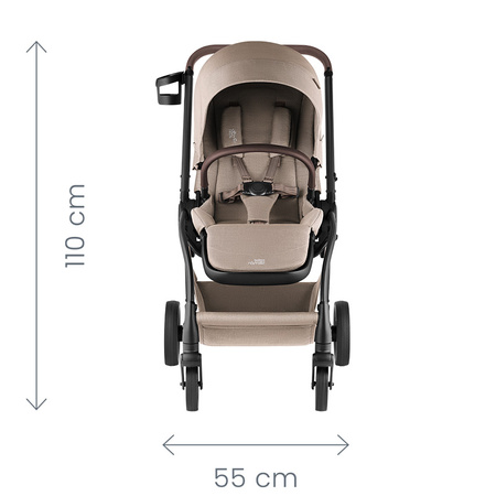 Britax Romer Rio Style Carbon Black zestaw 3w1 z fotelikiem Baby-Safe Pro
