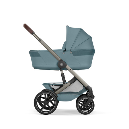 Cybex Talos S Lux 2026 ze składaną gondolą wózek 2w1 głęboko-spacerowy Stormy Blue