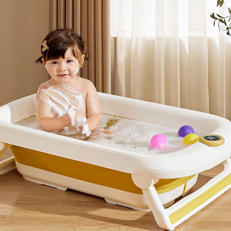 Ines&John składana wanienka kąpielowa z termometrem magnetycznym Olive