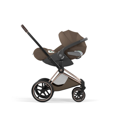 Cybex Priam 5.0 Rosegold Coconut Brown zestaw 3w1 z fotelikiem Cloud T i-Size