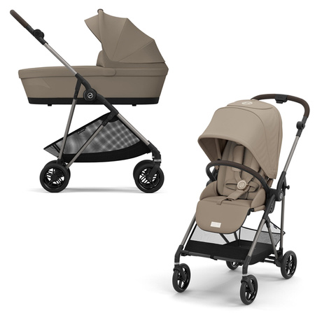 Cybex Melio 2024 Almond Beige wózek 2w1 głęboko-spacerowy