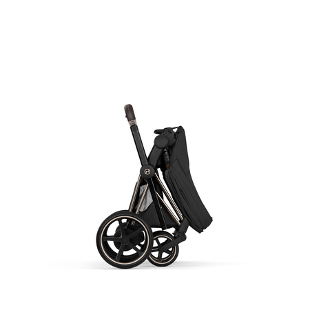 Cybex e-Priam 5.0 Champagne Gold Sepia Black wózek 2w1 głęboko-spacerowy