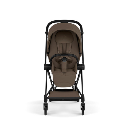 Cybex Mios 4.0 Style Matt Black Coconut Brown zestaw 3w1 z fotelikiem Cloud T i-Size