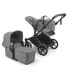 Bugaboo Donkey 6 Komplet Mono Black/Moon Grey wózek 2w1 głęboko-spacerowy 