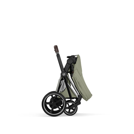 Cybex e-Priam 5.0 Chrome Brown Sage Green wózek 2w1 głęboko-spacerowy