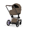 Cybex e-Priam 5.0 Chrome Brown Coconut Brown zestaw 3w1 z fotelikiem Cloud T i-Size