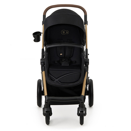 Kinderkraft Moov 2 Air Pure Black wózek 3w1 głęboko-spacerowy z fotelikiem Mink