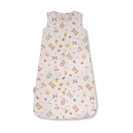 Waldin Bambusowy Śpiworek M dla niemowlaka 6-18 mies. 1.5 TOG Candycute Różowy