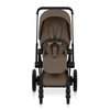 Cybex e-Priam 5.0 Matt Black Coconut Brown wózek 2w1 głęboko-spacerowy