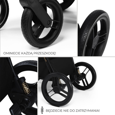 Kinderkraft Nea 2 Bizuu Lunar Black wózek 2w1 głęboko-spacerowy